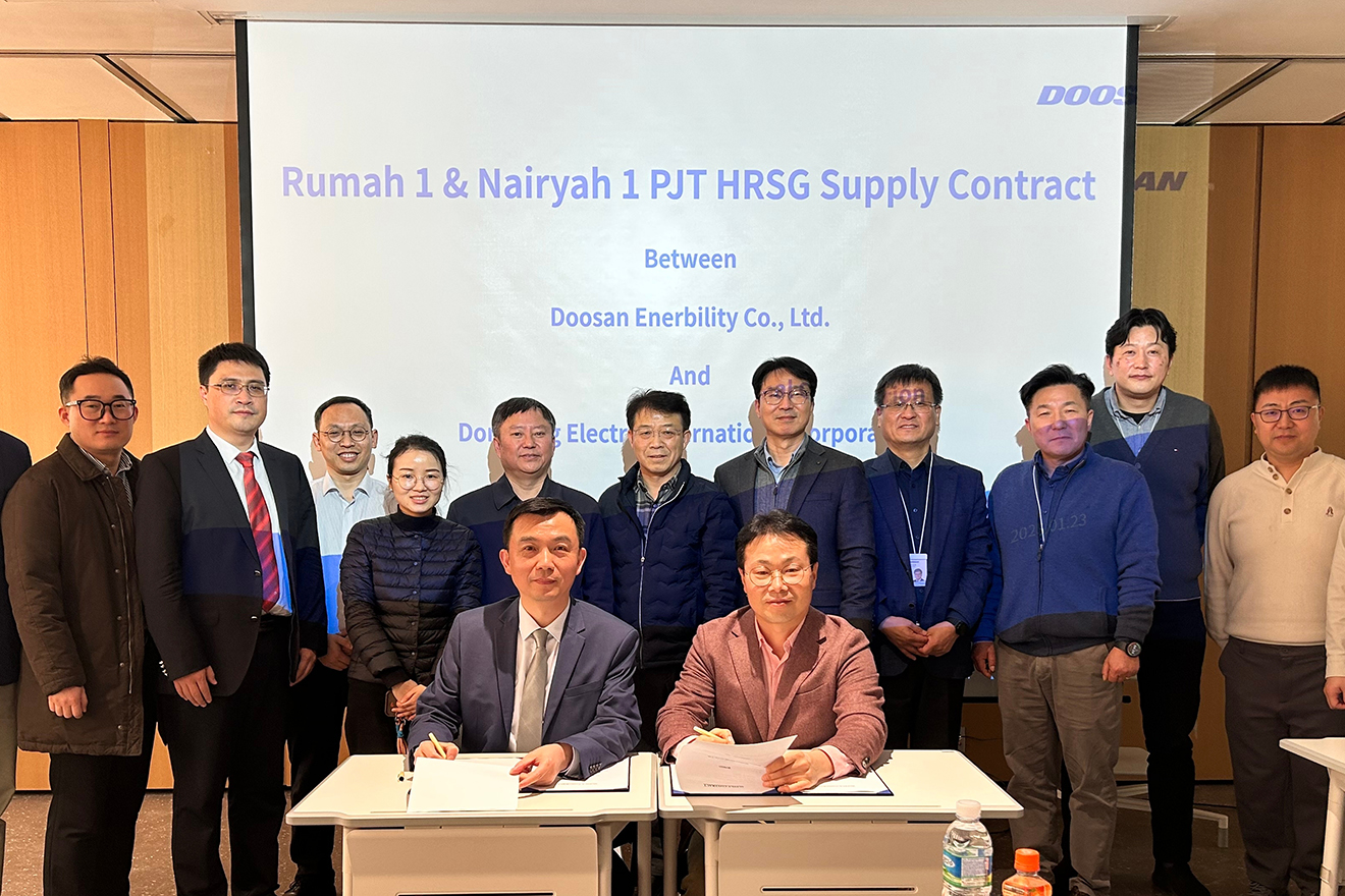 Suudi Rumah1 (3*M501J) ve Nairyah1 (3*M501J) Projeleri için ACWA Power'ın HRSG Tedarikçisi Cat-A onaylı ve imzalı HRSG Tedarik Sözleşmelerini başarıyla elde eder.